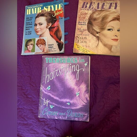 Set of the 1960’s hair style book & 2 magazines- Vintage - Picture 1 of 11